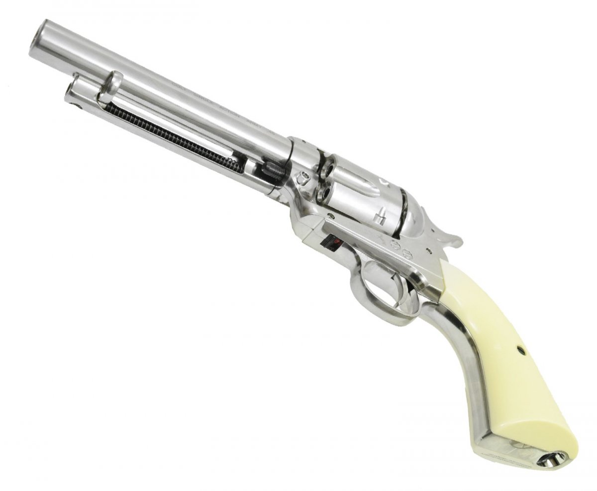 Пневматический револьвер Umarex Colt Peacemaker SAA 45 4.5 мм (пулевой, nickel finish, 5.5 дюймов)
