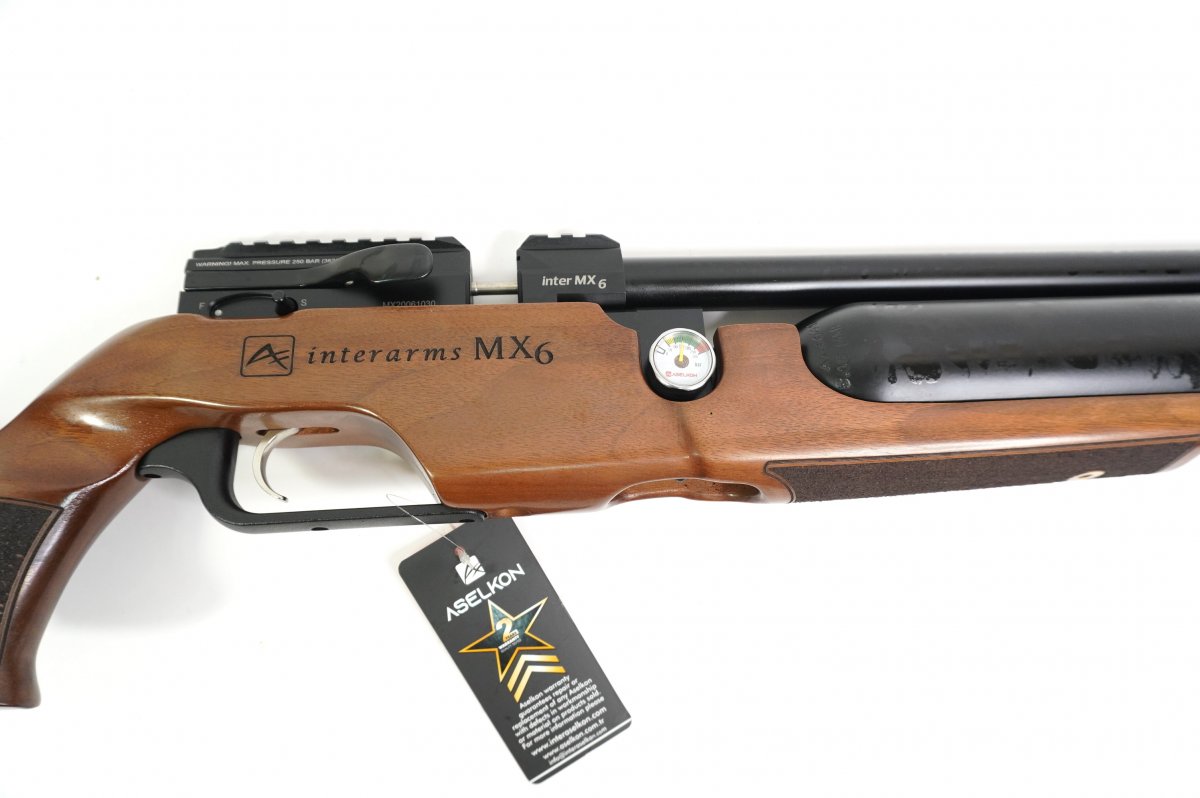 Пневматическая винтовка Aselkon MX-6 (дерево, PCP, 3 Дж) 5,5 мм