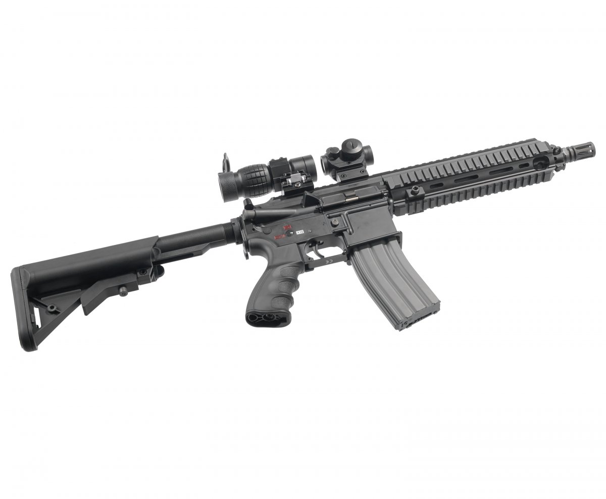 Страйкбольный автомат G&G T4-18 Black (HK416) TGR-418-SHT-BBB-NCM