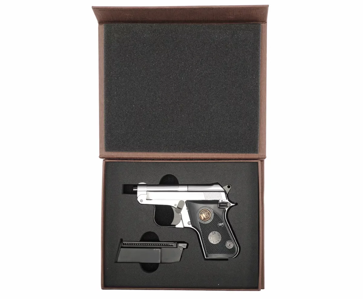 Страйкбольный пистолет WE Beretta 950 Jetfire SILVER (WE-CT002-SV)