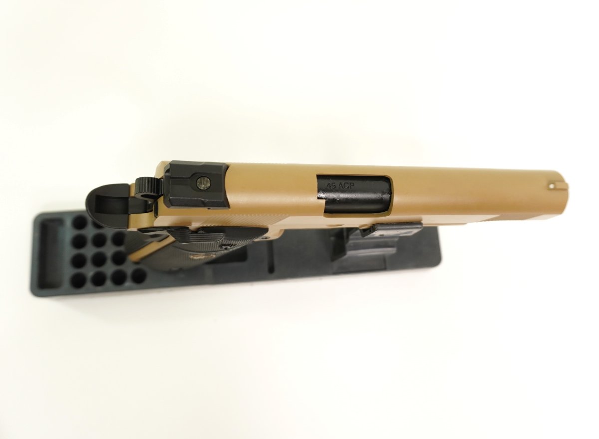Страйкбольный пистолет WE Colt M1911A1 M.E.U. Rail Tan (WE-E008B-TAN)