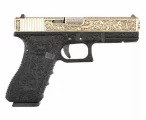 Страйкбольный пистолет WE G17 Gen3 (WE-G001BOX-FP) — «под бронзу», гравировка, GBB, 6 мм