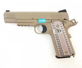 Страйкбольный пистолет WE Colt M45A1 Tan (WE-E015-TAN)