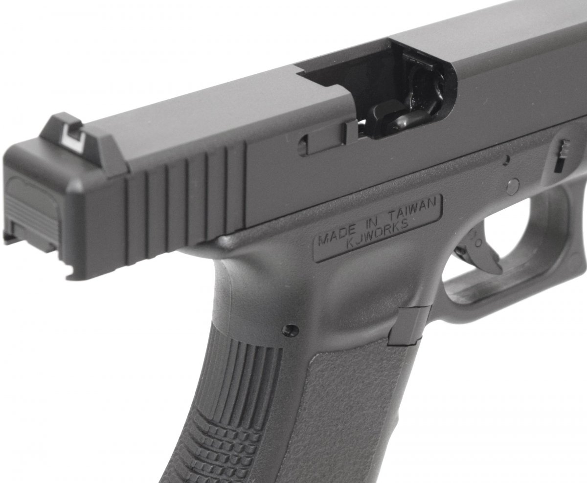 Страйкбольный пистолет KJW Glock G18 (6 мм, GBB, Green Gas)