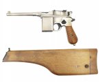 Страйкбольный пистолет WE WE-712-SV (6 мм, Mauser 712 с прикладом)