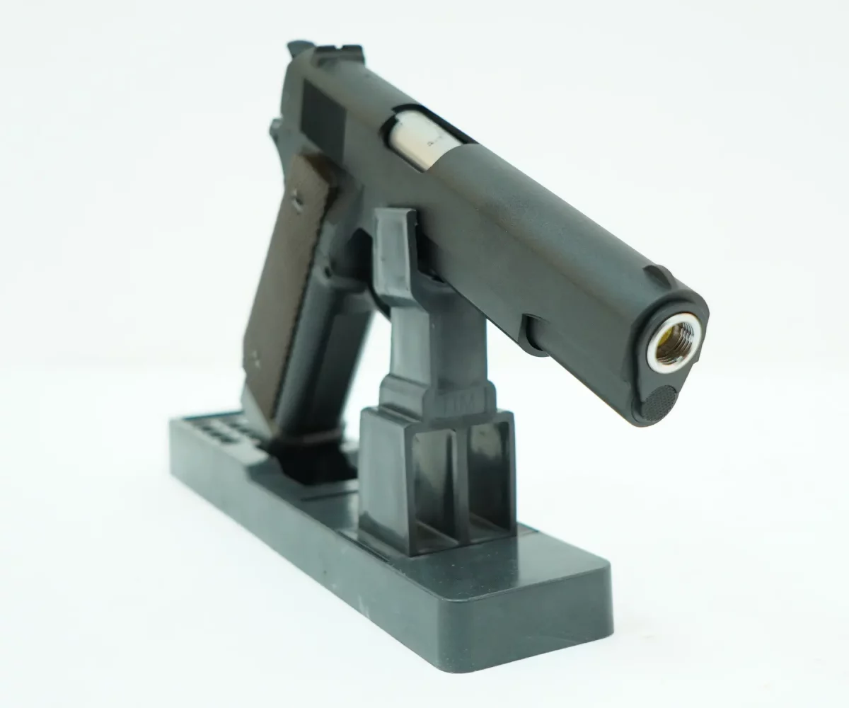 Страйкбольный пистолет WE Colt M1911A1 (WE-E005A) — CO₂, металл, чёрный, GBB, 6 мм