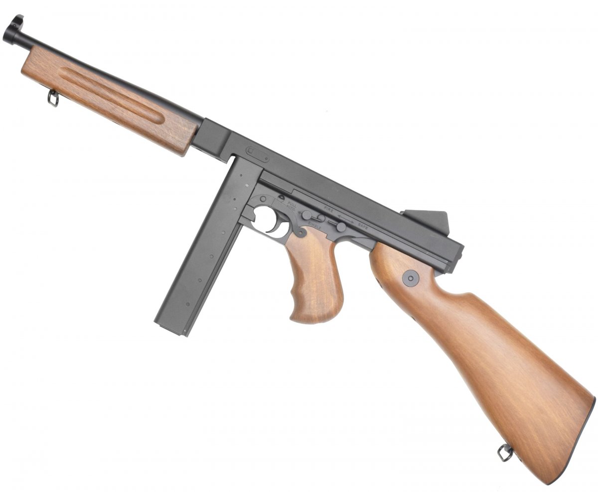 Страйкбольный автомат Cyma Thompson M1A1 CM033 (6 мм, ремень)