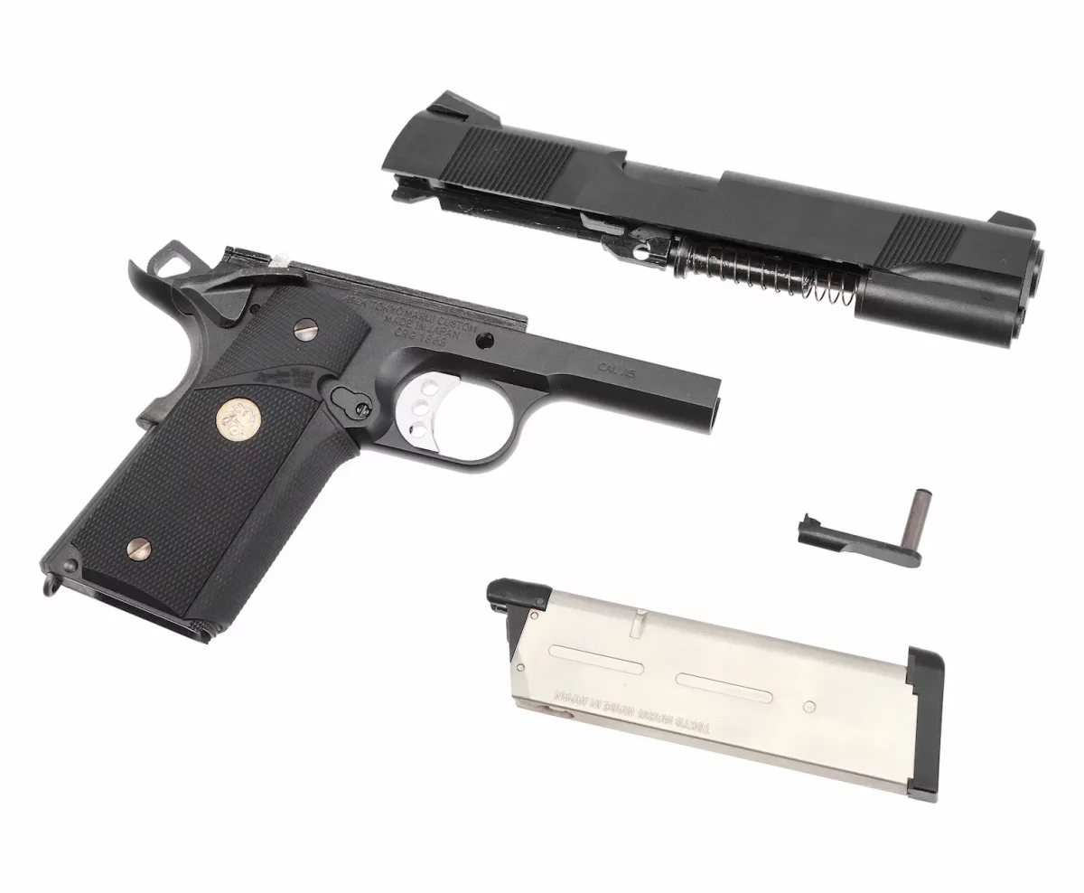 Страйкбольный пистолет Tokyo Marui COLT M1911A1 M.E.U. — GBB, регулируемый Hop-Up, компактный хват