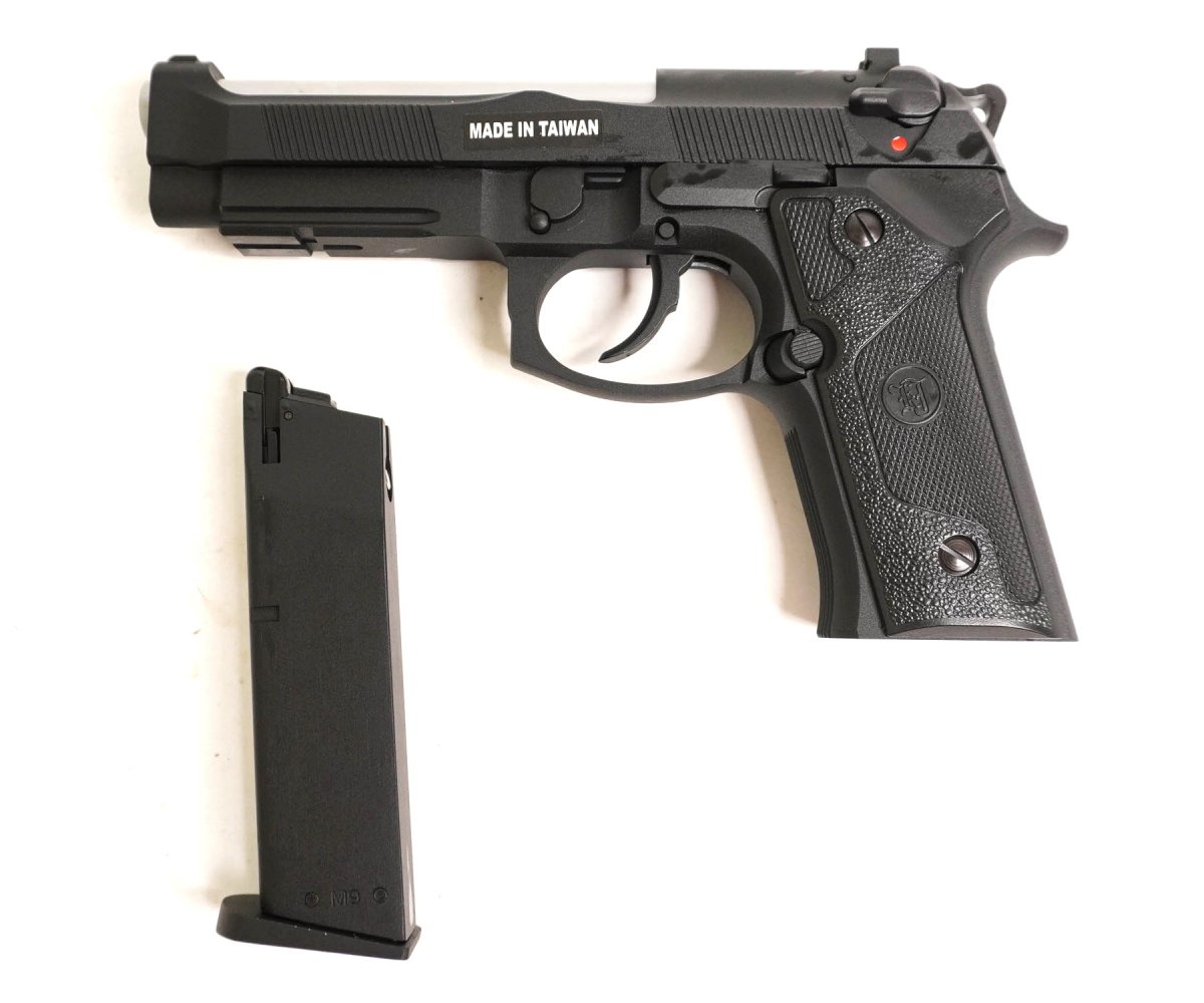 Страйкбольный пистолет KJW Beretta M9 IA Gas GBB, хром. ствол