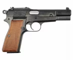 Страйкбольный пистолет WE Browning Hi-Power (WE-B005) — чёрный, газовый GBB, 6 мм