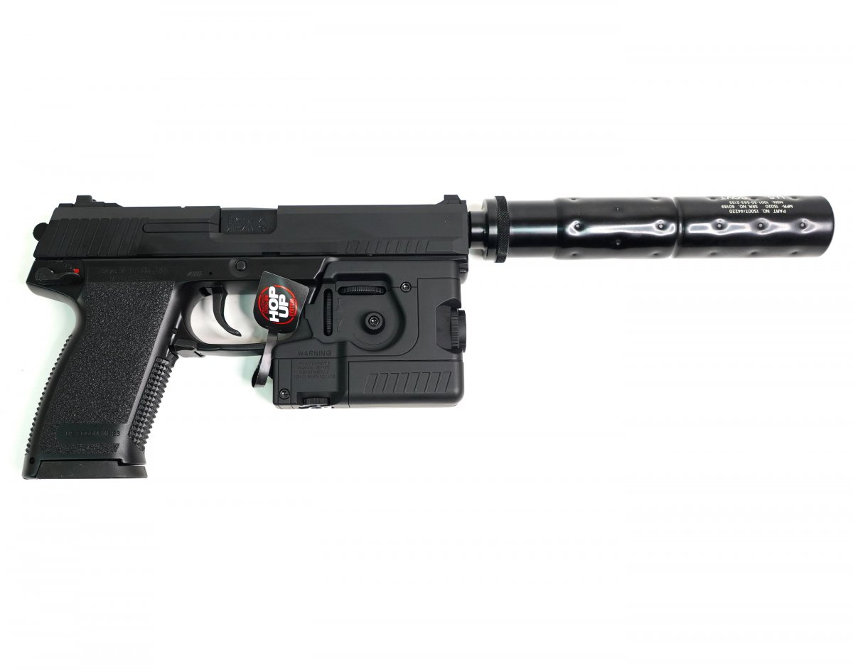 Страйкбольный пистолет Tokyo Marui SOCOM Mk.23 GNB (модератор, фонарь)