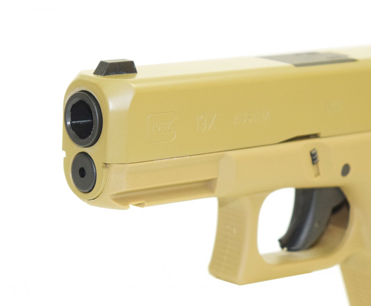 Пистолет пневматический Umarex Glock 19X TAN 4.5 мм (Металл, CO2)