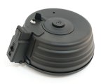 Электро-бункерный магазин-барабан CYMA C38S для АК/РПК, sound control, 2500 шаров, стальной корпус, чёрный