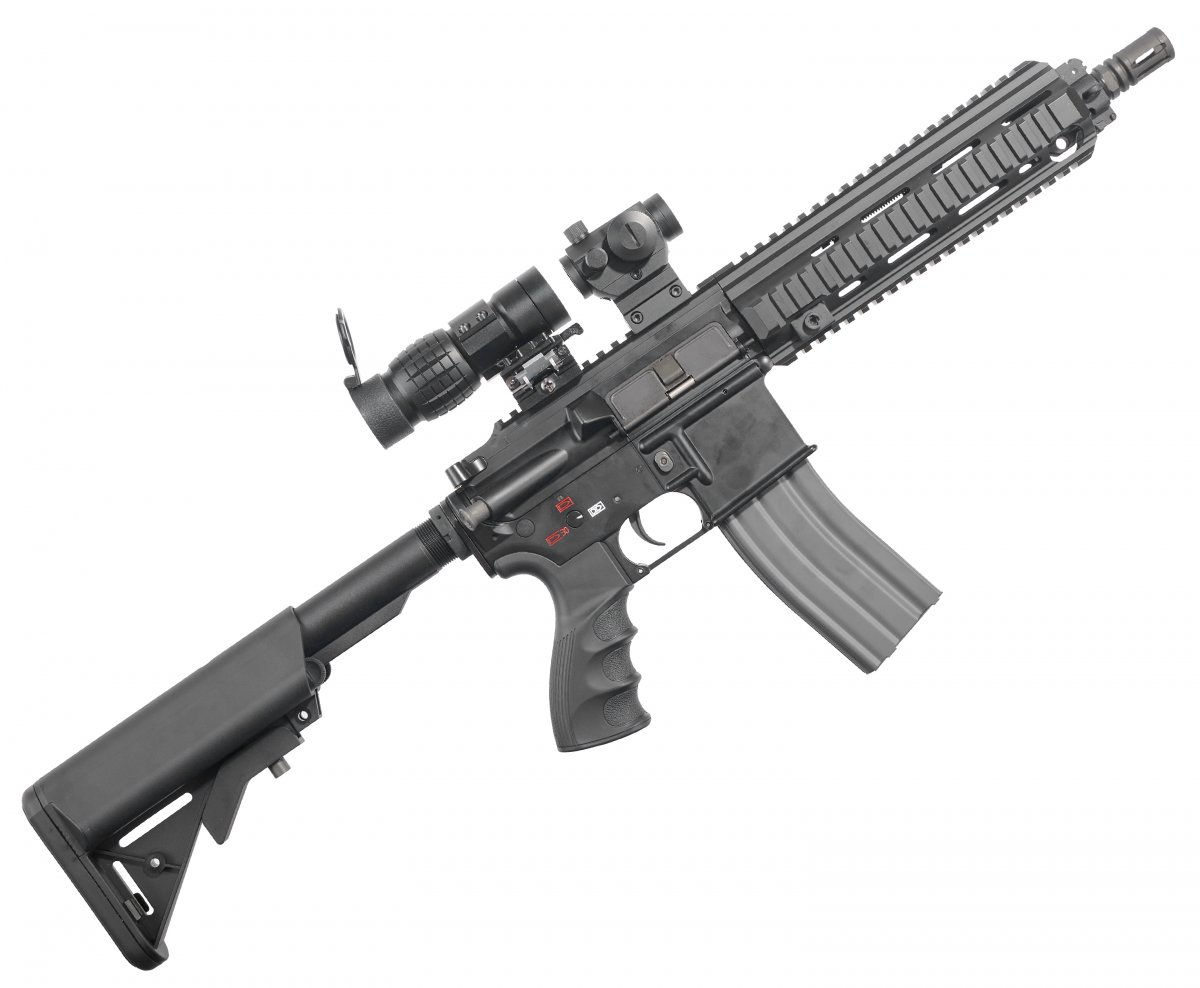 Страйкбольный автомат G&G T4-18 Black (HK416) TGR-418-SHT-BBB-NCM