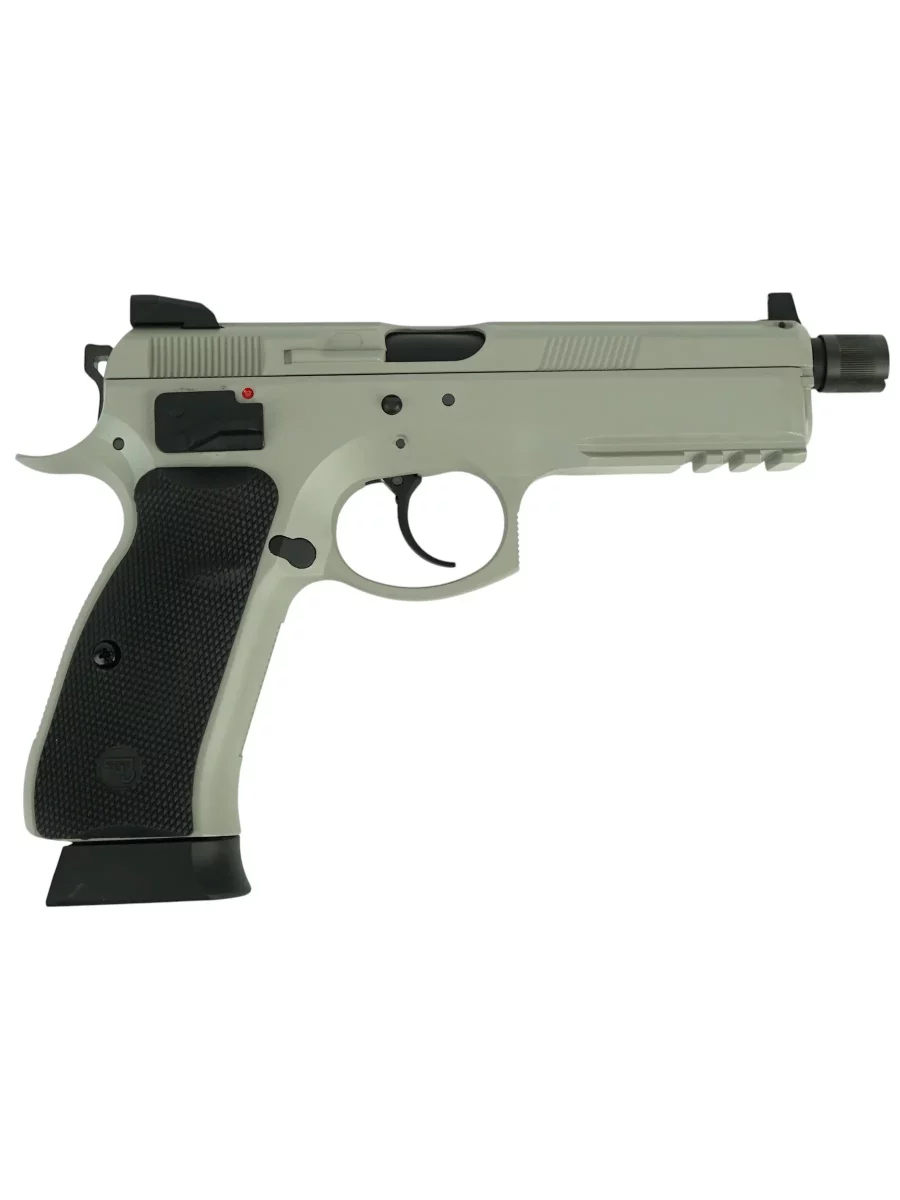 Страйкбольный пистолет KJW CZ75 SP-01 Shadow UGSR GBB GAS, Urban Grey, металл