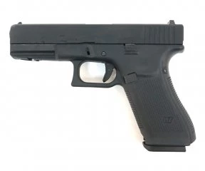 Страйкбольный пистолет WE Glock-17 Gen.5, сменные накладки (WE-G001VB-BK)