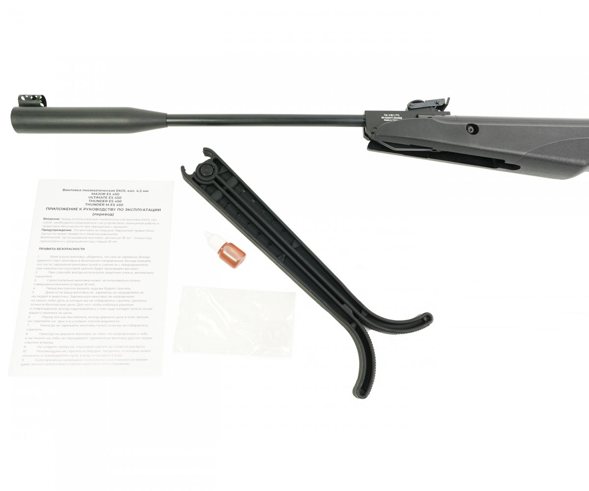 Пневматическая винтовка Ekol Thunder ES450 Black (3 Дж)