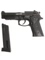 Страйкбольный пистолет KJW M9 IA (CO₂) — металл, хромированный ствол, планка, GBB, 6 мм