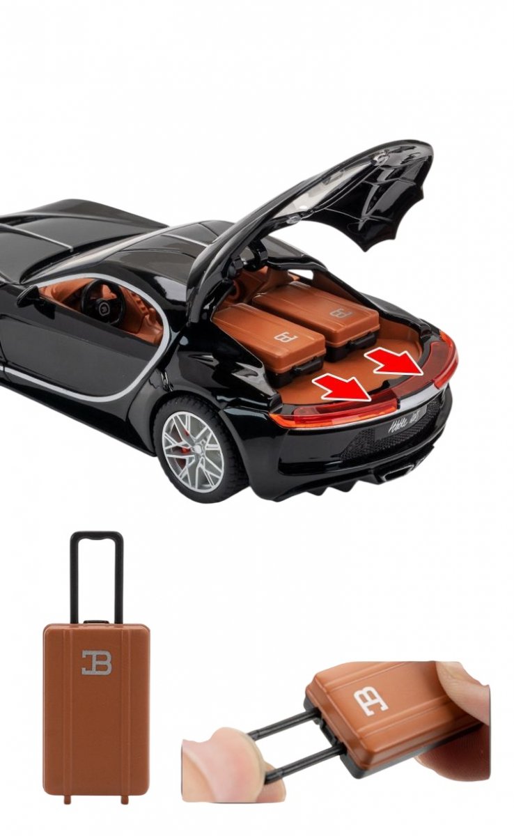 Машинка металлическая Bugatti Atlantic 1:24 Black