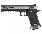 Страйкбольный пистолет WE Colt M1911 Hi-Capa 6 Дюймов (WE-H018WETB2-2TSV, Two Tone, Silver)
