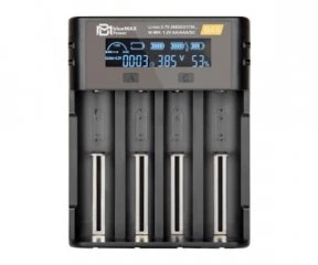 Зарядное устройство BlueMax D4S LCD Universal (4 разъема) для Li-Po, LiFe, NiMH, Li-ion с питанием от Type-C
