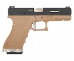 Страйкбольный пистолет WE G-Force Glock 18 GBB Black/Tan WE-G002WET-2