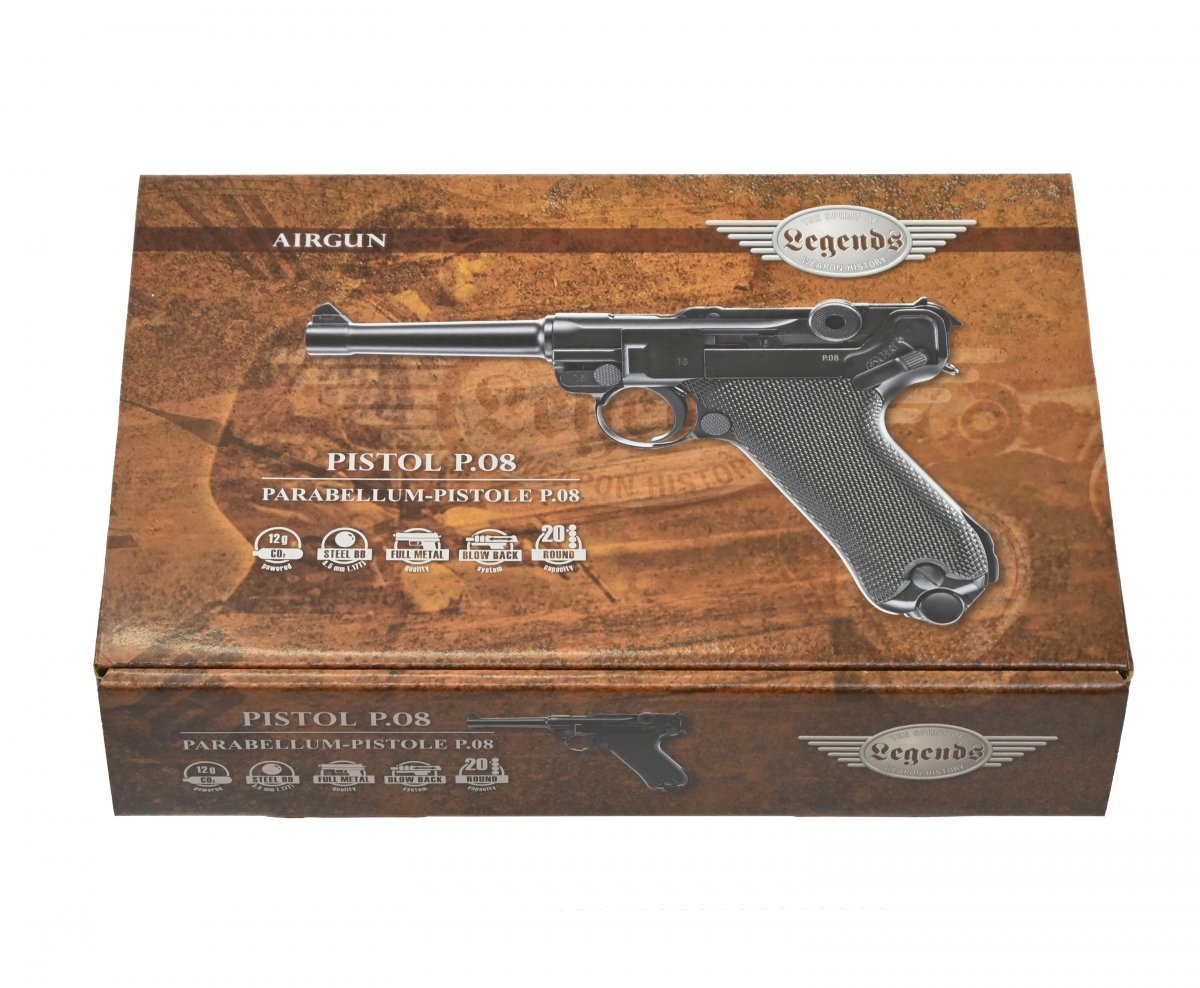 Пневматический пистолет Umarex P.08 Parabellum (BB, Blowback)