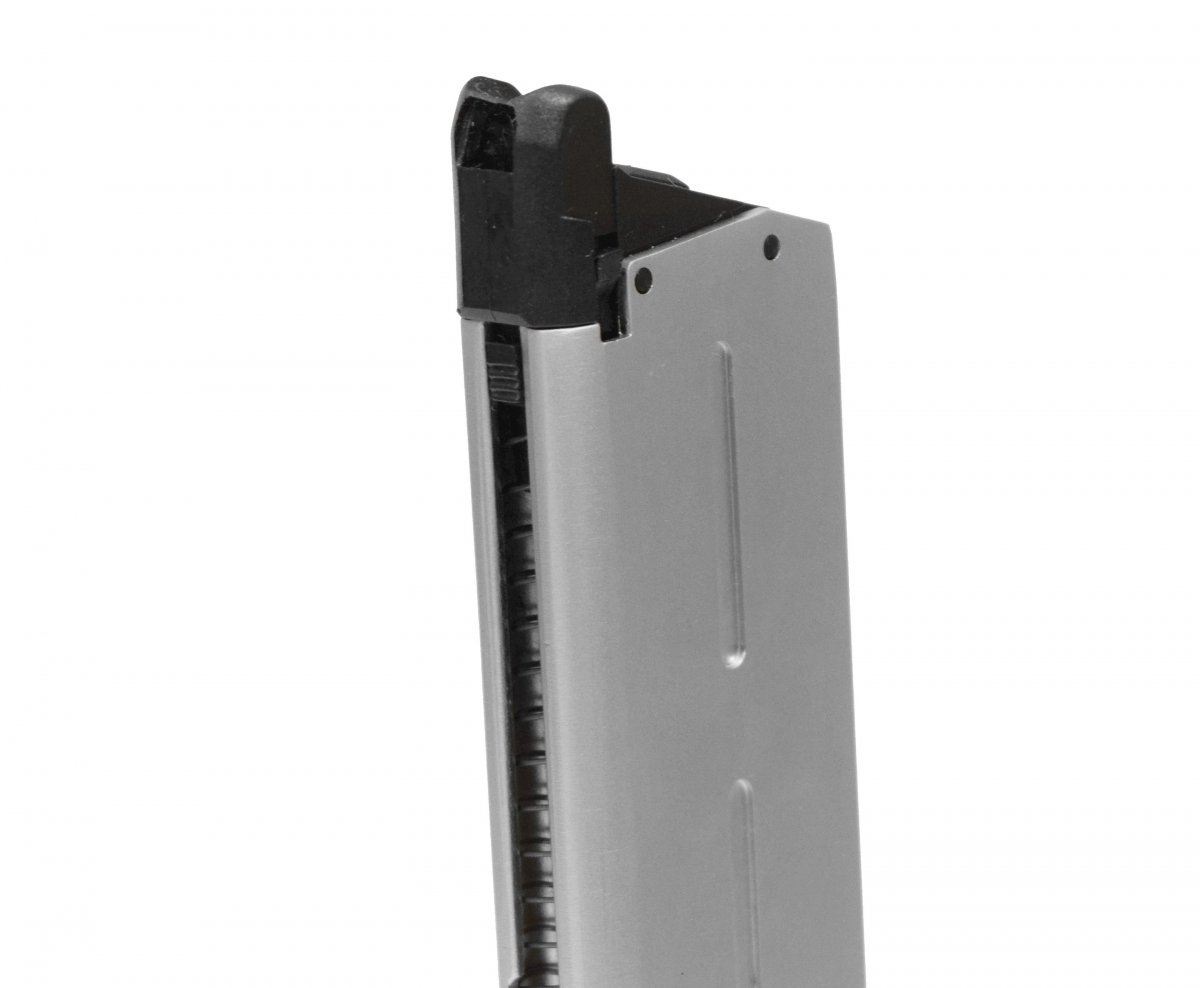 Магазин KJ KP07 GAS для пистолета Colt M1911 M.E.U. (KJW), металл, 26 шаров, Green Gas