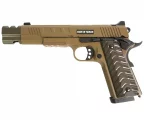Страйкбольный пистолет KJW Colt M1911 (удлинённый, CO₂) — контроль и темп на 6