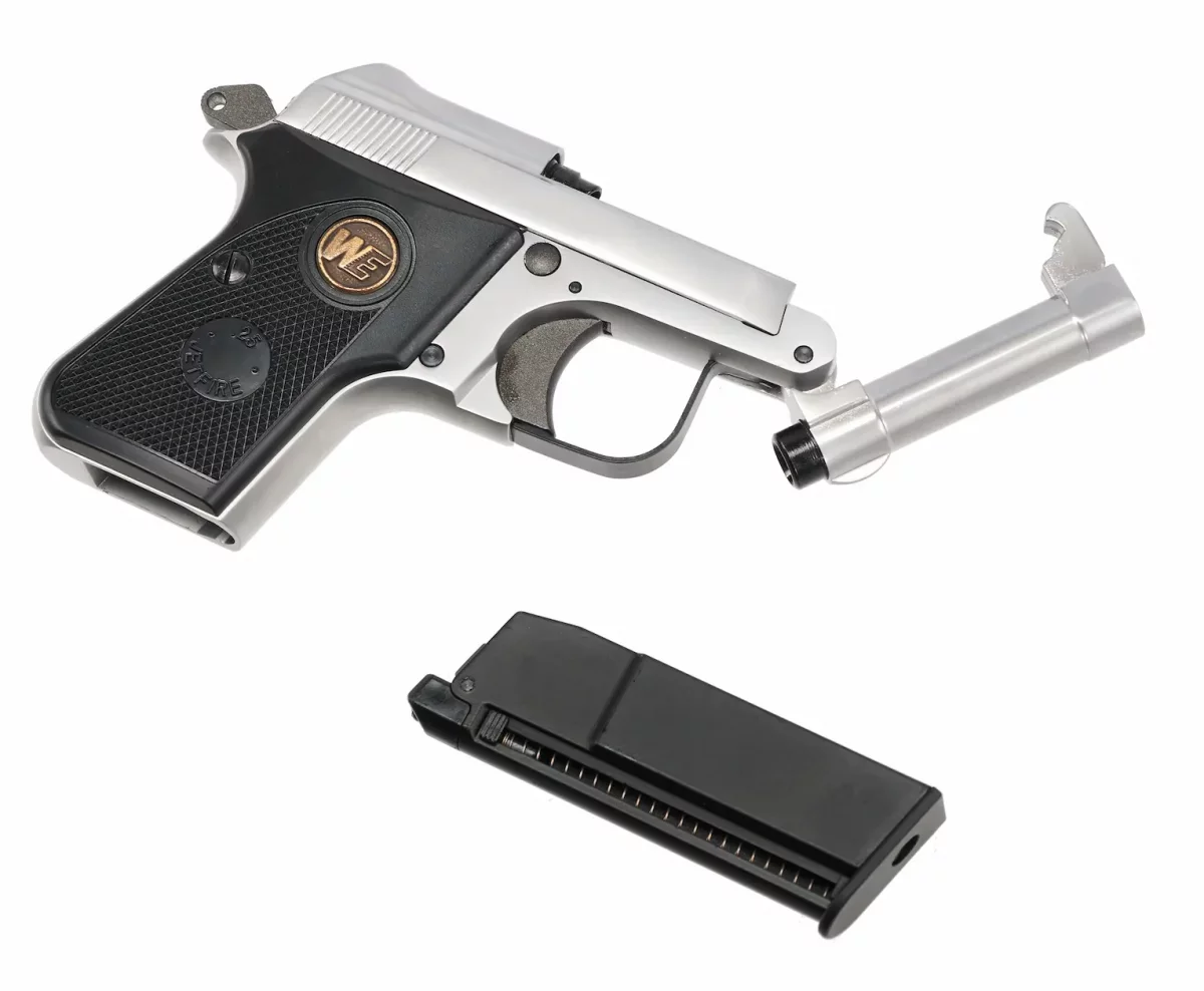 Страйкбольный пистолет WE Beretta 950 Jetfire SILVER (WE-CT002-SV)