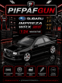 Машинка металлическая Subaru Impreza WRX STI 1:24 Black