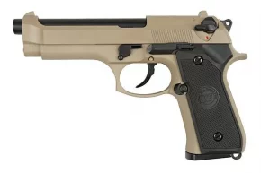 Страйкбольный пистолет WE Beretta M92F (WE-M003) — Tan, GBB, 6 мм