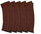 Магазин механический EL-1102-08 для АК-74, Mid‑Cap, 120 шаров, Bakelite Brown (5 шт)