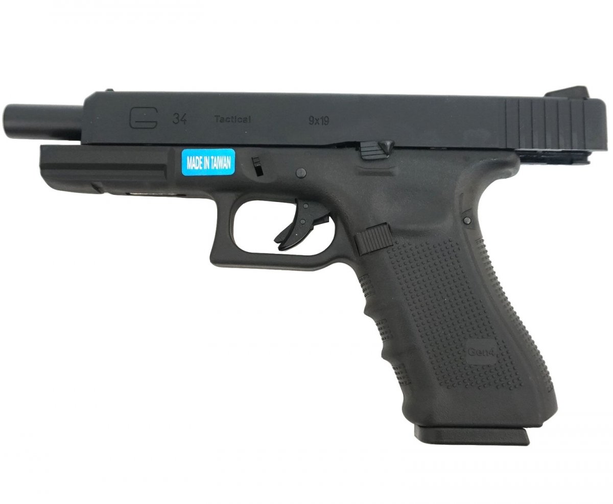 Страйкбольный пистолет WE WE-G008A-BK Gen 3 (6 мм, Glock 34)