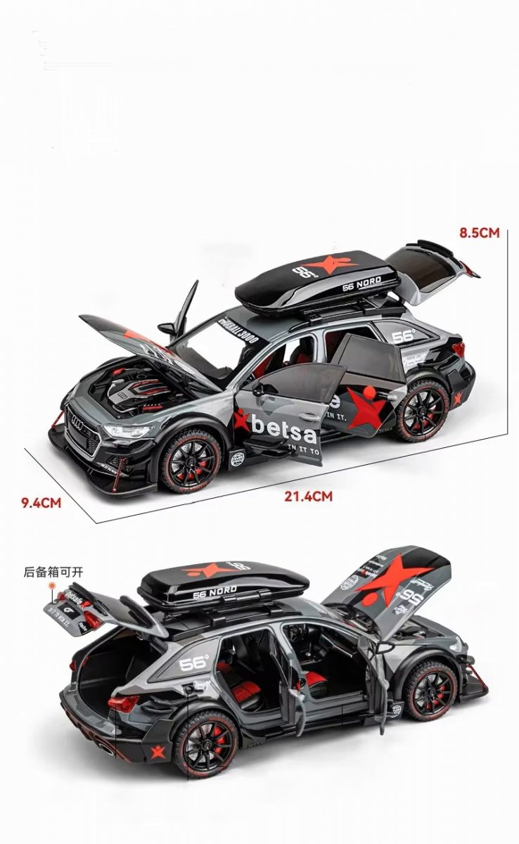 Коллекционная машинка Audi RS6 Avant DTM 1:24 GRAY