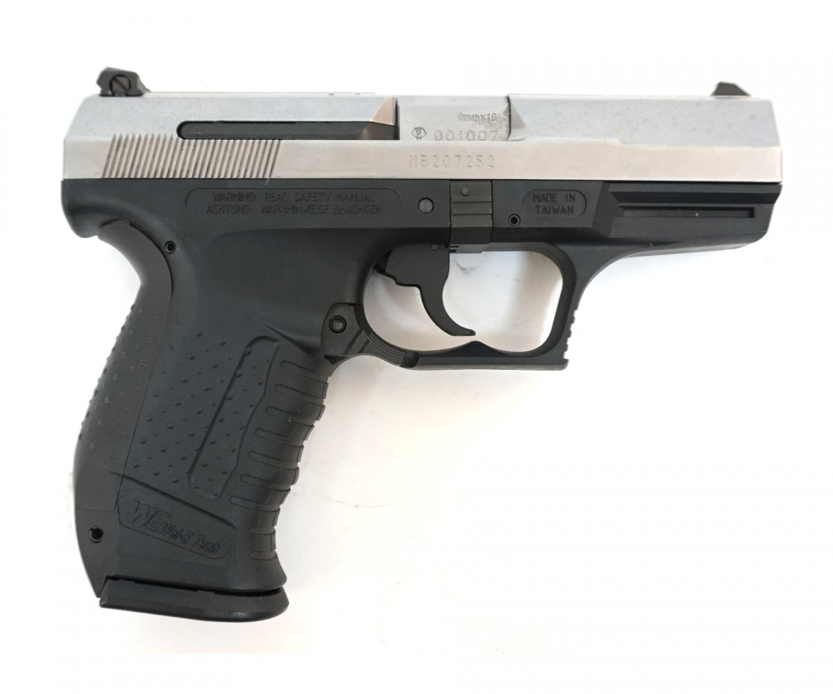 Страйкбольный пистолет WE Walther P99 GBB Silver (WE-PX001-SV)