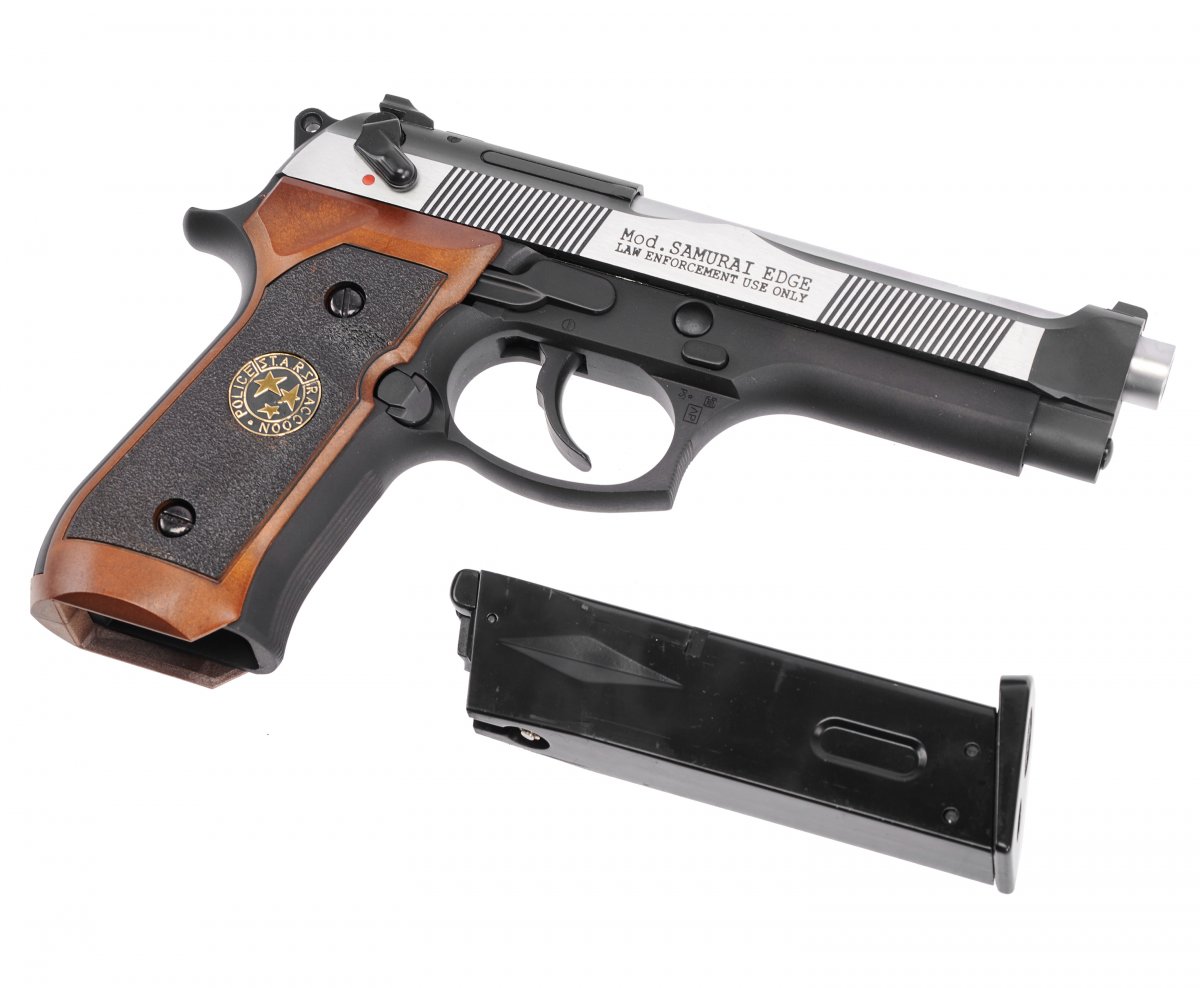 Пистолет WE-M92SPS-BK 2T Beretta M92 BioHazard S.T.A.R.S