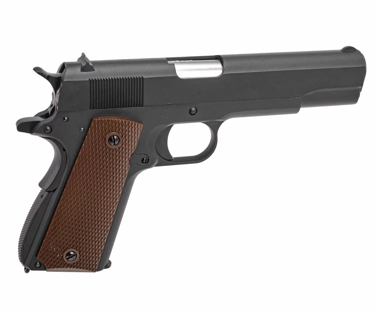 Страйкбольный пистолет WE Colt M1911A1 (6 мм, Gas, Blowback, WE-E001A)