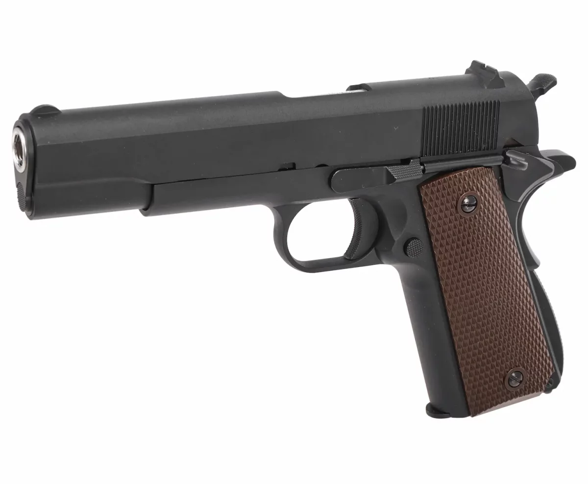 Страйкбольный пистолет WE Colt M1911A1 (6 мм, Gas, Blowback, WE-E001A)