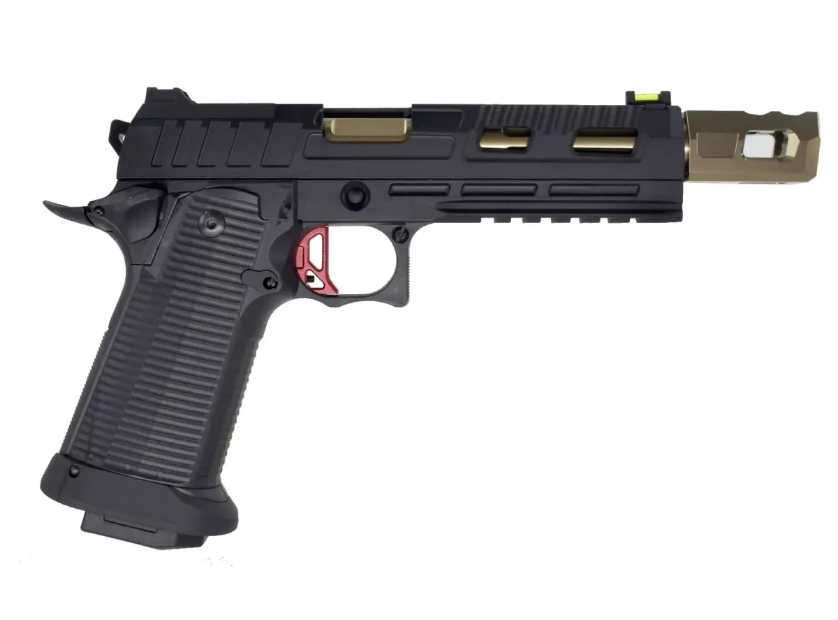 Страйкбольный пистолет KJW Hi-Capa KP-19 CO₂ (Black) — темп и контроль