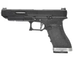 Страйкбольный пистолет WE Glock 35 G-Force (WE-G009WET-5) — чёрный слайд, хромированный ствол, GBB
