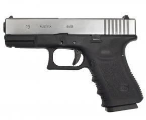 Страйкбольный пистолет WE Glock 19 Gen 3 (WE-G003A-SV, серебро, 6 мм)