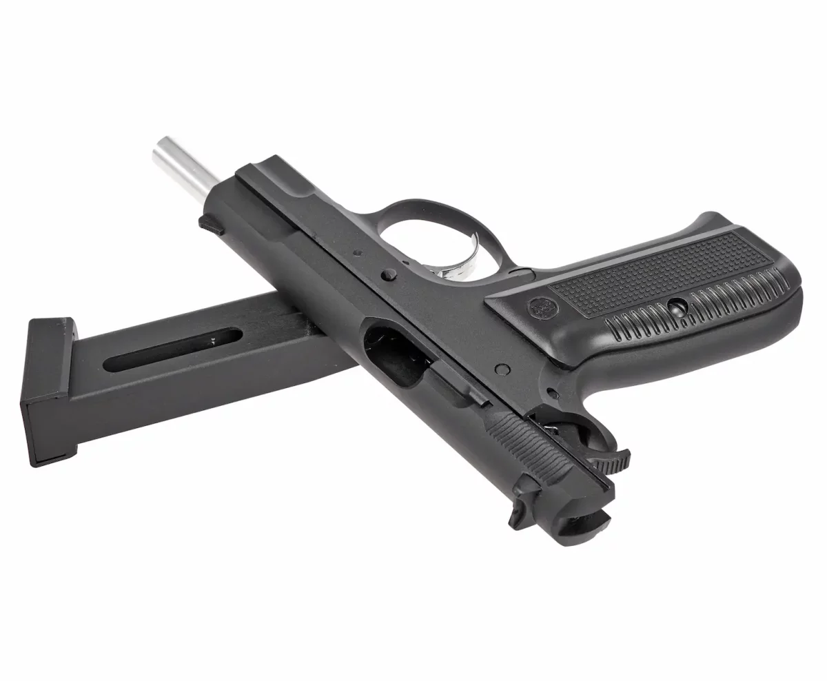 Страйкбольный пистолет KJW CZ75 KP-09 CO₂ — блоубэк, 6 мм, регулируемый Hop-Up