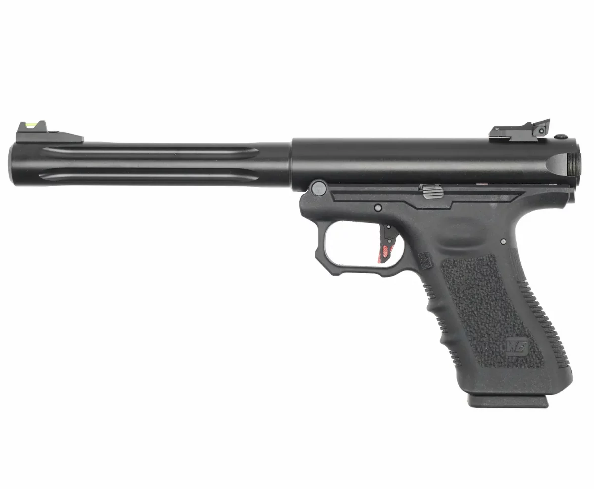 Страйкбольный пистолет WE Galaxy Premium L (WE-GX01PL-BK) — чёрный, GBB, 6 мм