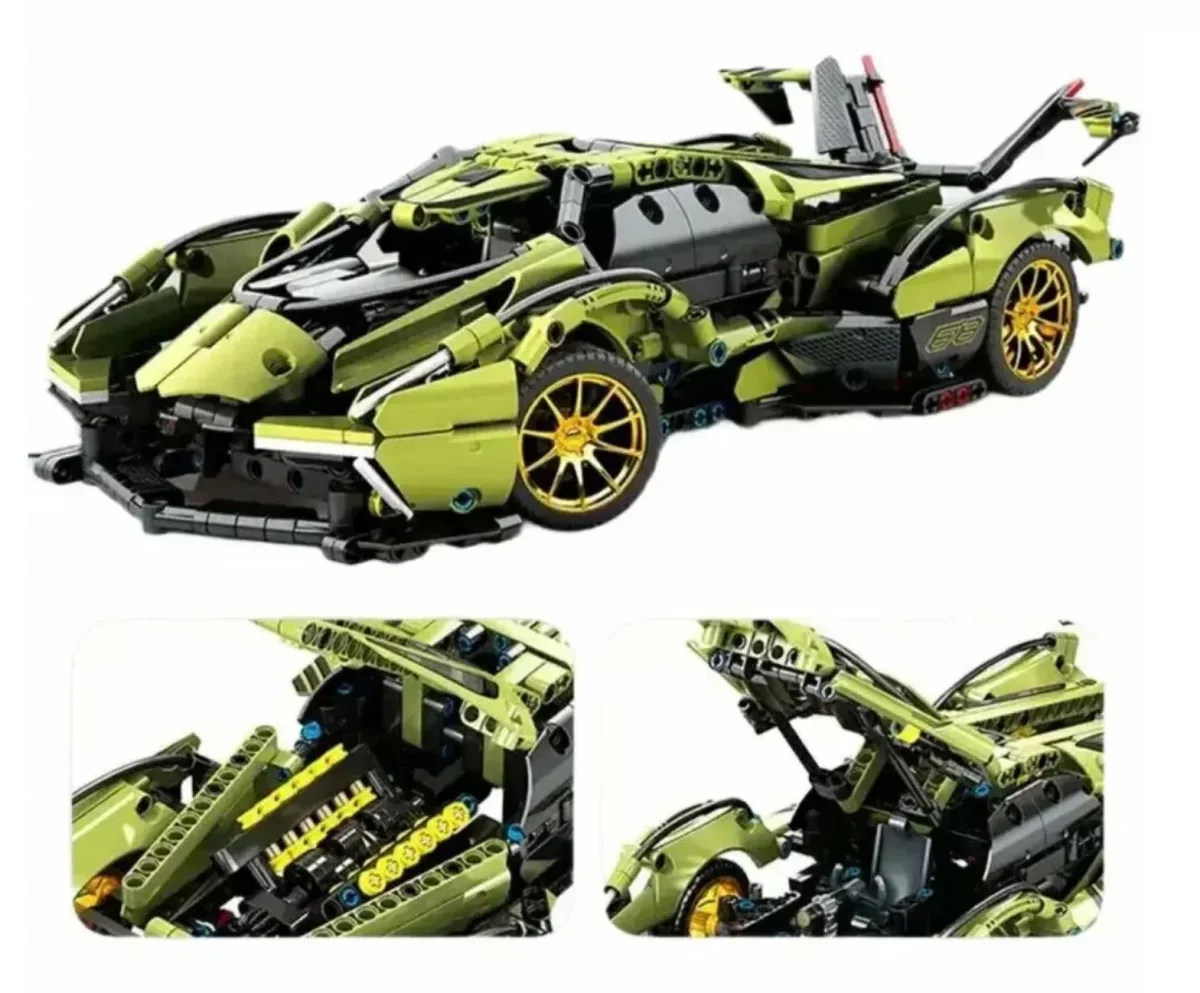 Конструктор Lamborghini V12 Vision GT, 1039 деталей, масштаб 1:14