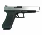 Страйкбольный пистолет WE Glock 34 Gen4 (Silver) — длинный ход и стабильность 6″