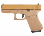 Страйкбольный пистолет WE Glock 19 Gen5 (WE-G003VB-TAN) — металл слайд, Tan, GBB, 6 мм