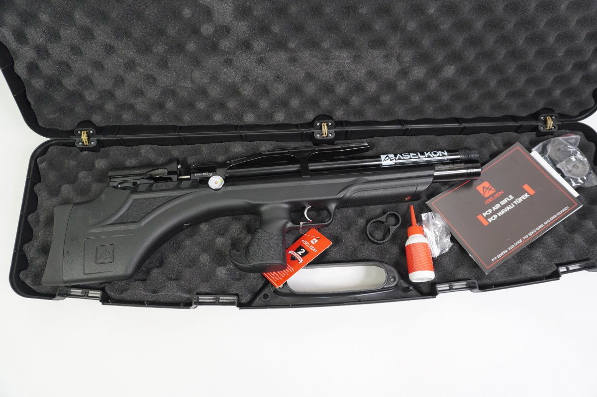 Пневматическая винтовка Aselkon MX-7S, L=450 (пластик, PCP, 3 Дж) 5,5 мм