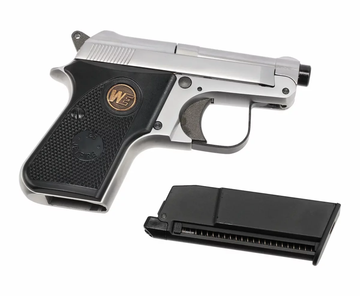Страйкбольный пистолет WE Beretta 950 Jetfire SILVER (WE-CT002-SV)