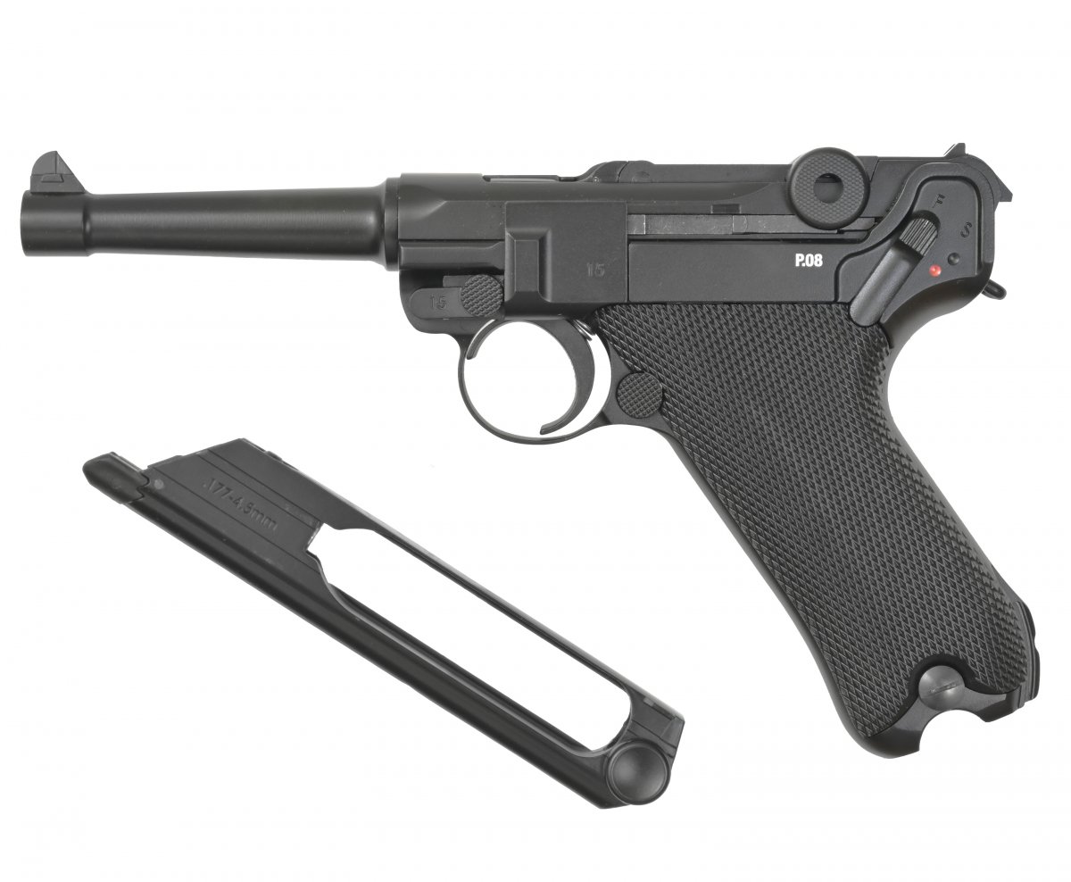 Пневматический пистолет Umarex P.08 Parabellum (BB, Blowback)